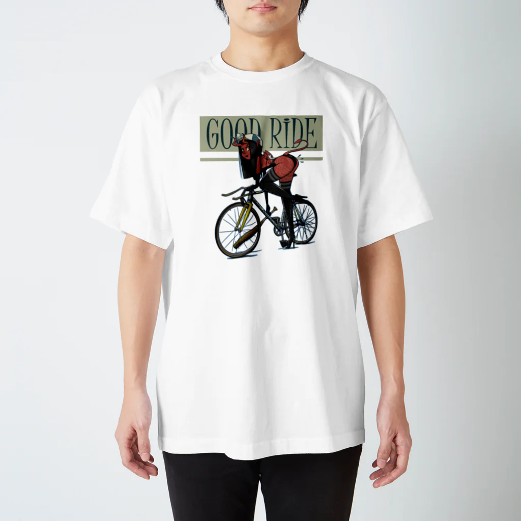 nidan-illustrationの"GOOD RIDE" スタンダードTシャツ