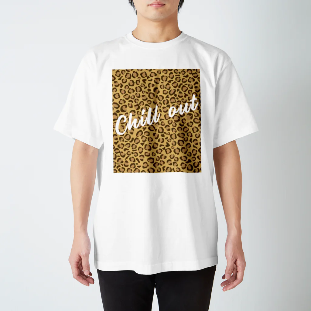 MY FITのChill out ヒョウ柄 スタンダードTシャツ