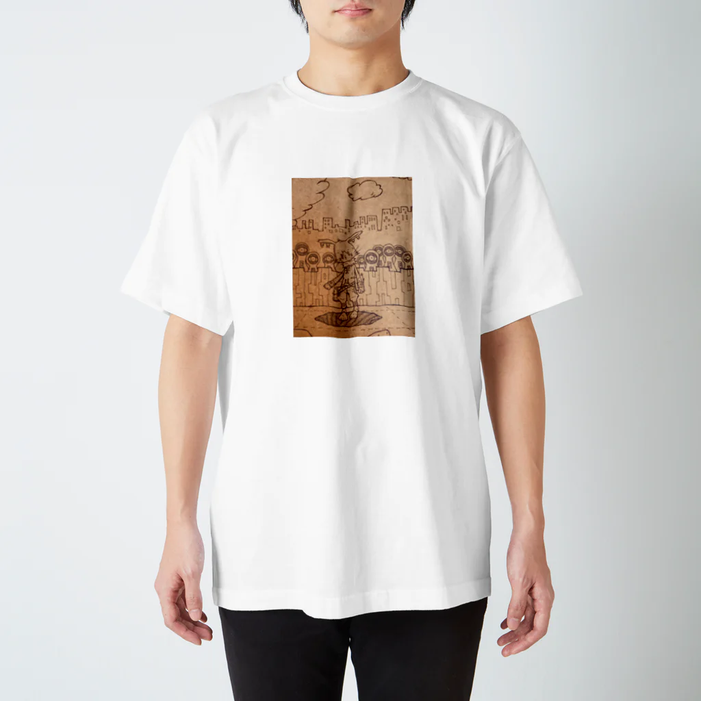 タニユミのウサギへの視線 Regular Fit T-Shirt