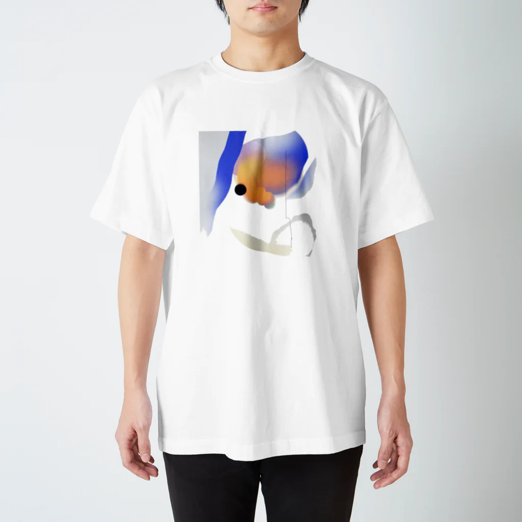 double quotationの磨りガラス Regular Fit T-Shirt