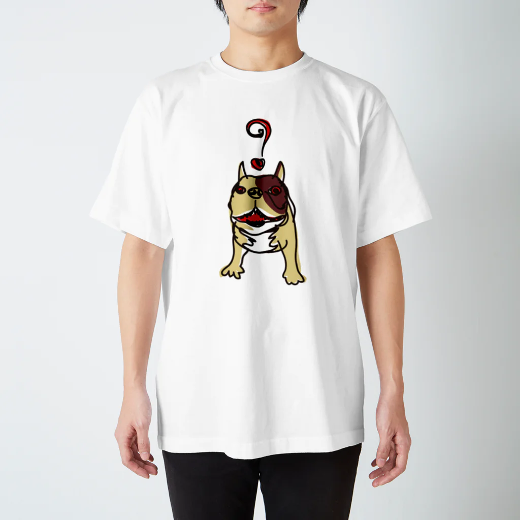 Honey Styleのはてなフレンチ（茶色） スタンダードTシャツ