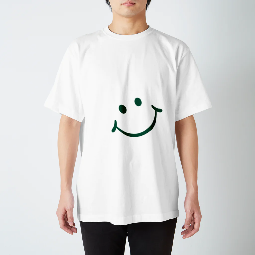 studiohapunaのSMILE_GREEN Regular Fit T-Shirt