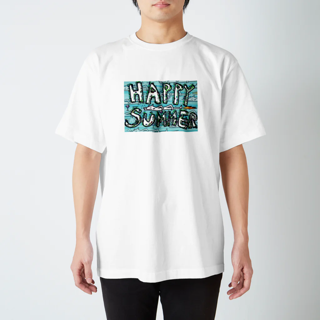 ファッションブランドたまねぎ親方のハッピーサマー塗り絵（とーま） Regular Fit T-Shirt