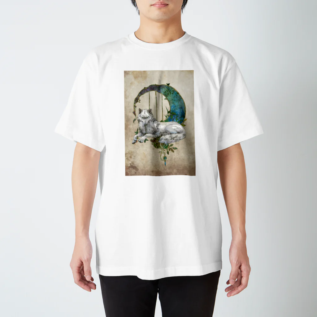 夢海月の月狼 Regular Fit T-Shirt