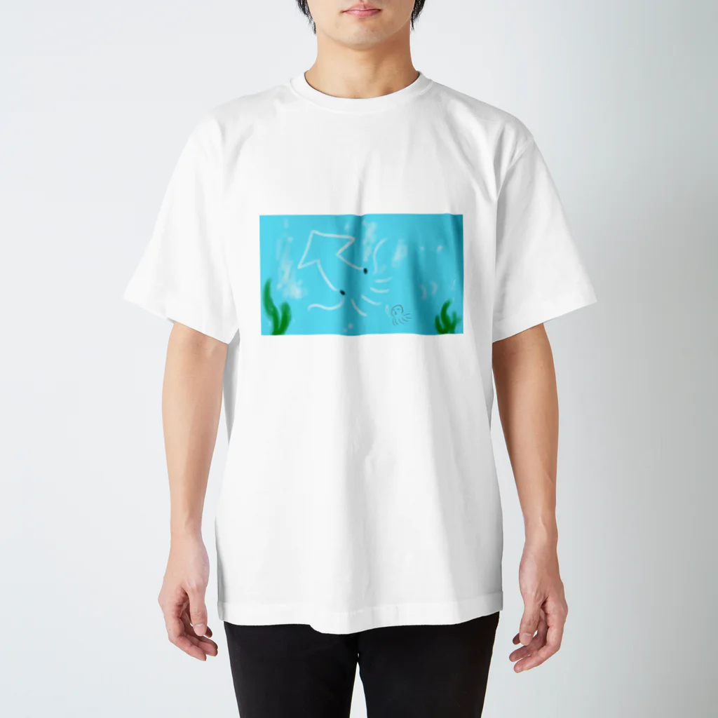 海イカのゆるイカ スタンダードTシャツ