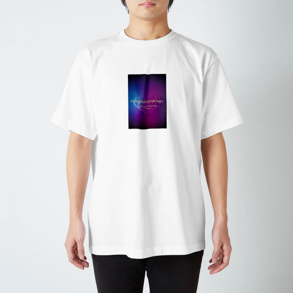 釣り好きの為店のオリジナルステッカー スタンダードTシャツ