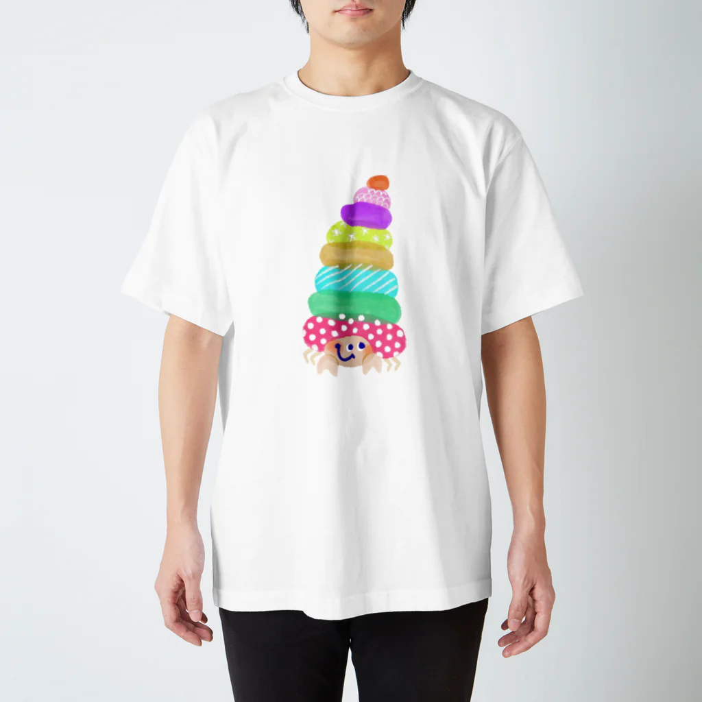 たはらともみのカラフルヤドカリくん スタンダードTシャツ