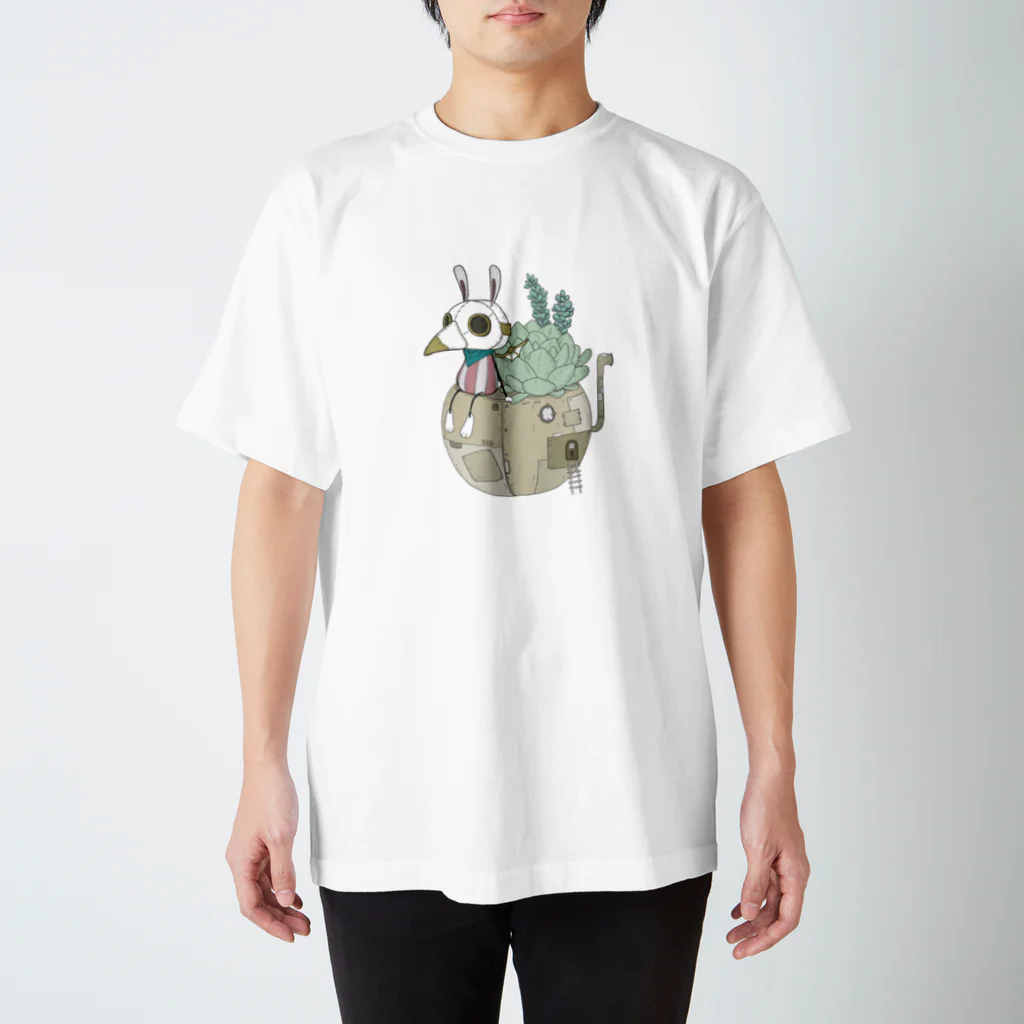 shikA/サビヲシカのスチパンうさぎ(多肉植物) Regular Fit T-Shirt