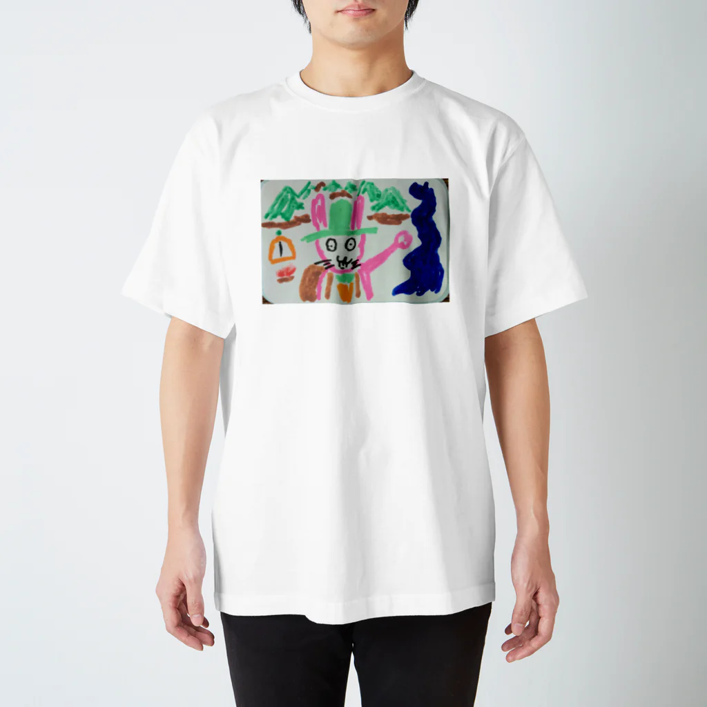 悲しみのウサのウサの冒険Tシャツ スタンダードTシャツ