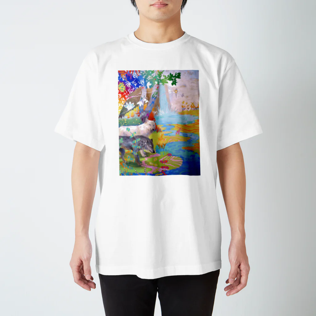 夢海月の狼たちと美しい世界 スタンダードTシャツ