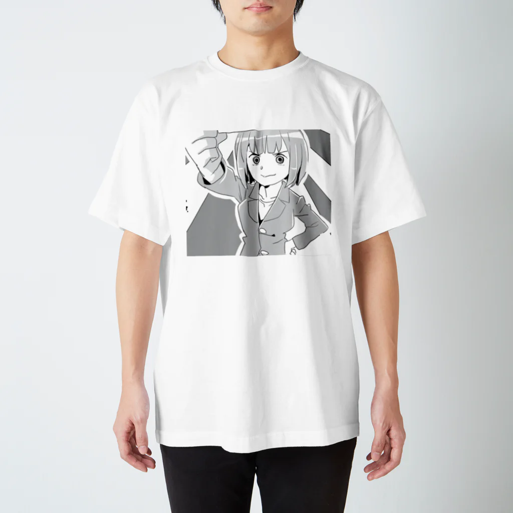 OLの頑張りの活発なOLちゃん スタンダードTシャツ