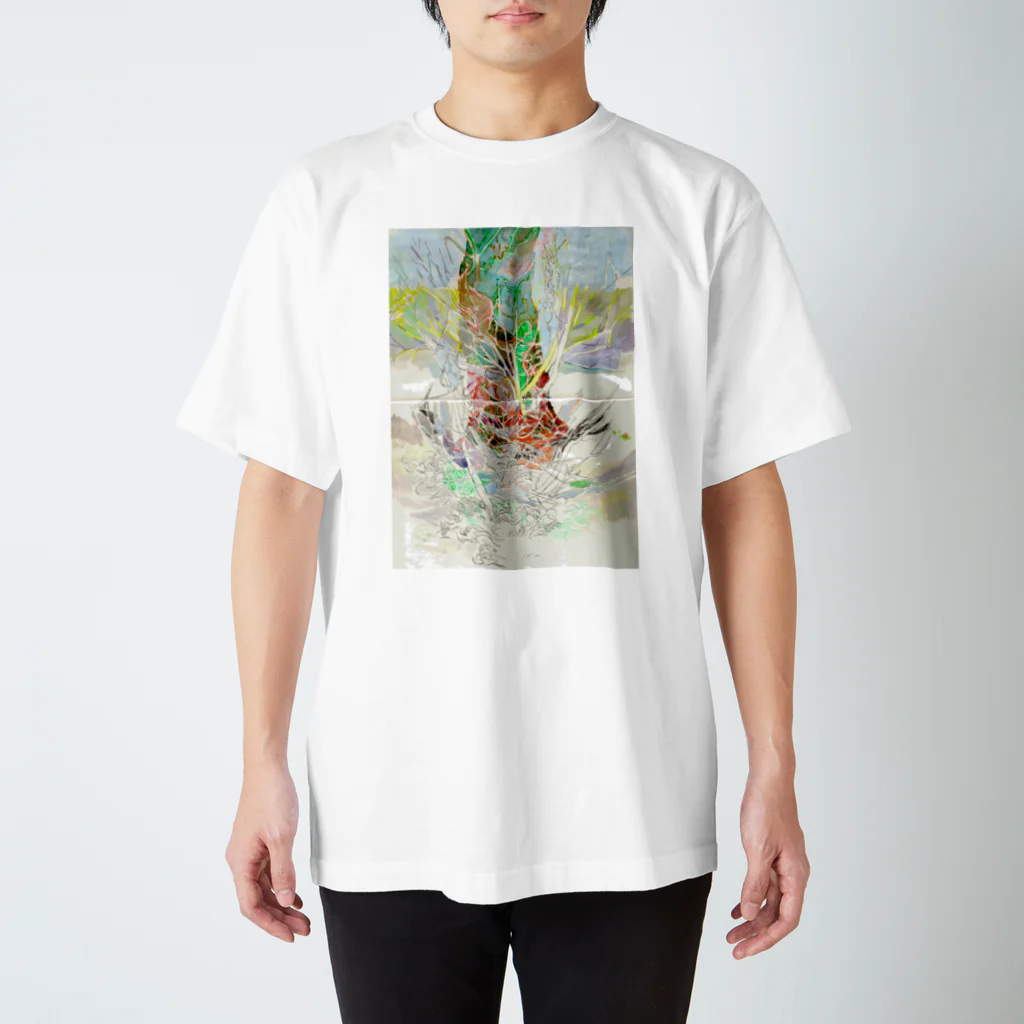 惑星2815のpoetry behind the shadow スタンダードTシャツ