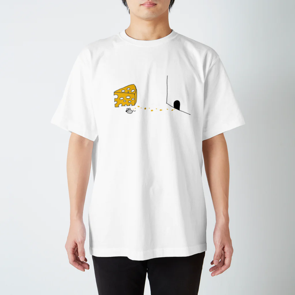 NezumiHouseのうまそうなチーズ スタンダードTシャツ