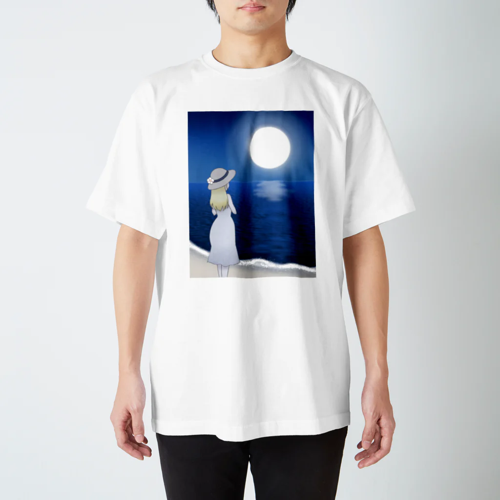 Ayanami's Shopのしょうじょ と つき Regular Fit T-Shirt