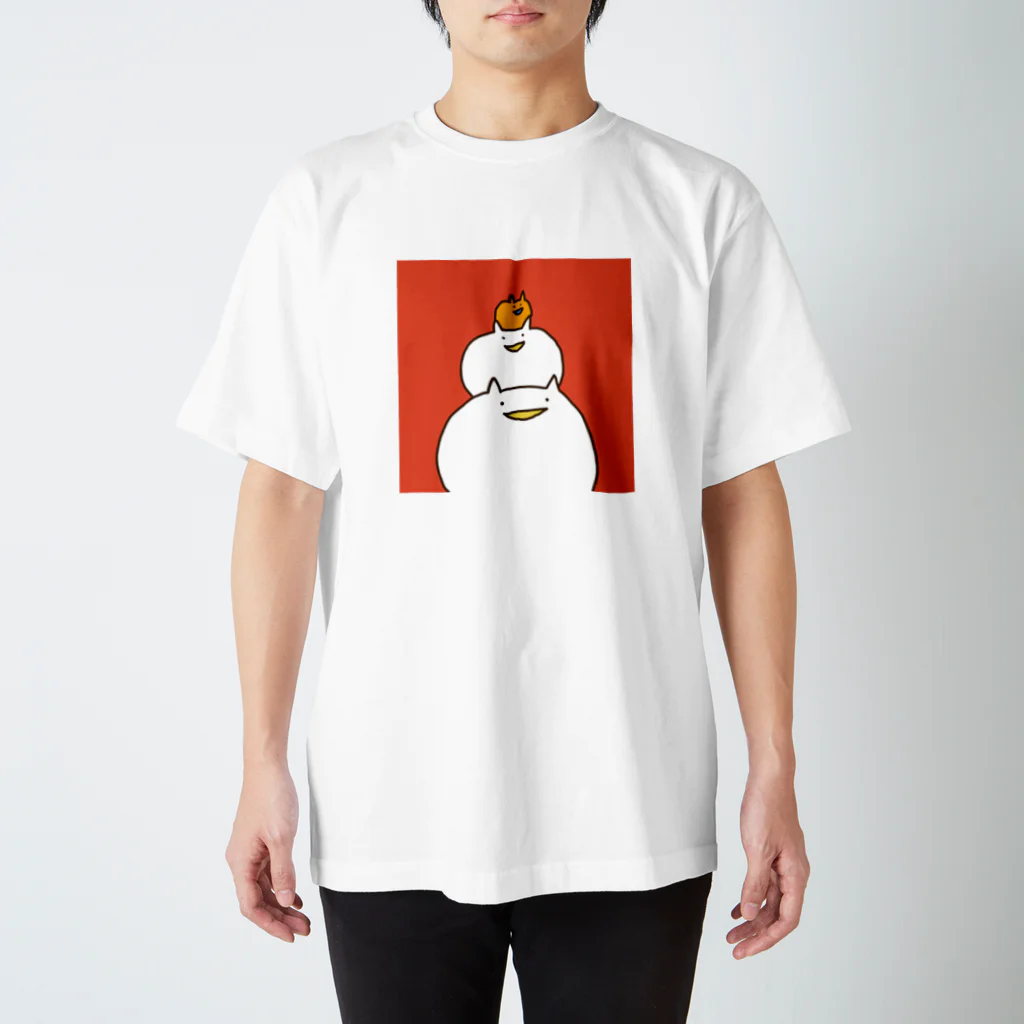 もろりZの鏡餅もろりねこ Regular Fit T-Shirt