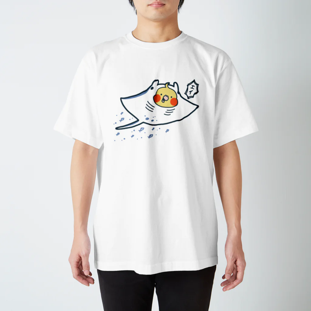 3とりトリオの海のことり《ナンヨウオカメ》 Regular Fit T-Shirt