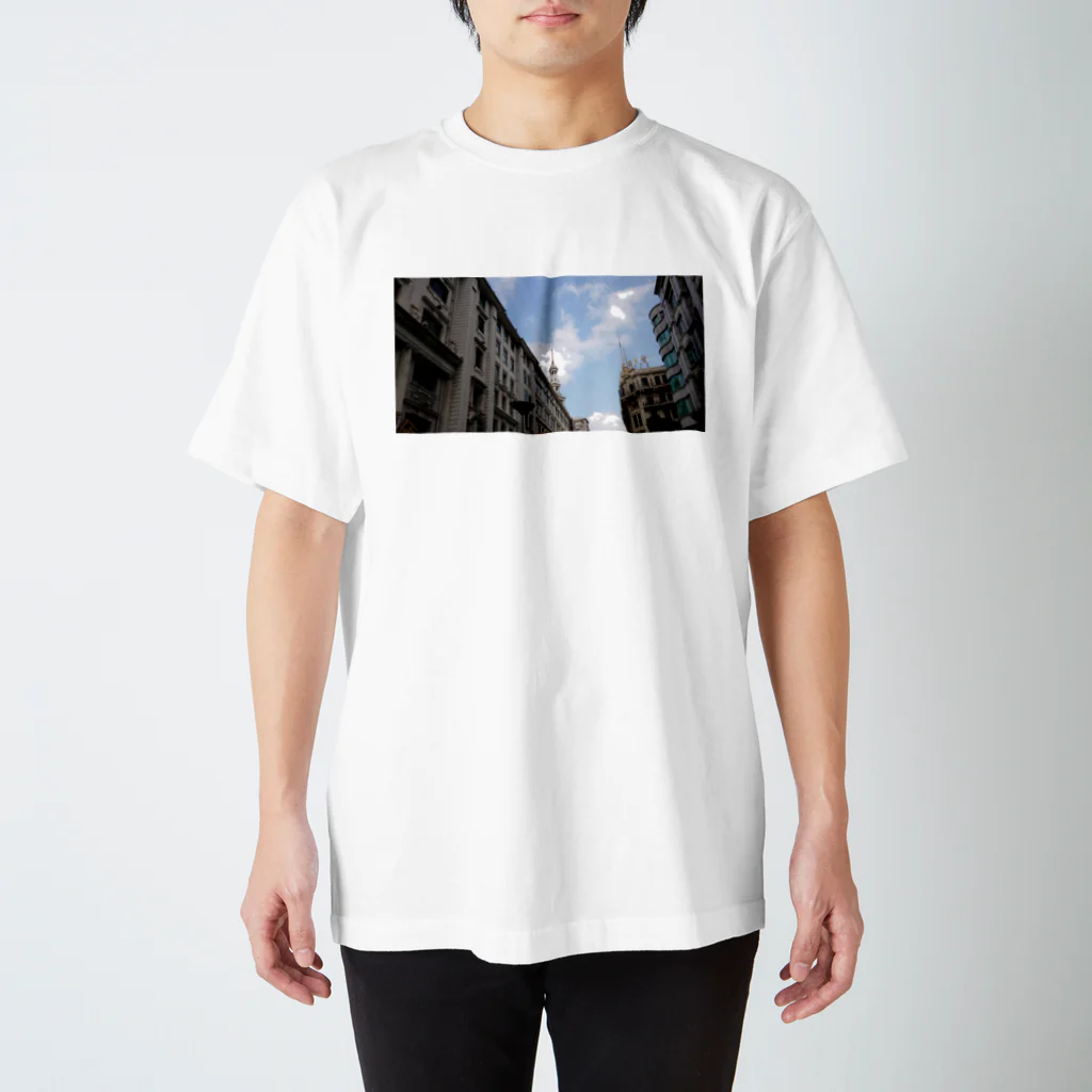 月華の上海南京路旧租界地的風景〜Paysage de l'ancienne zone de concession sur la route de Nanjing, Shanghai〜 Regular Fit T-Shirt