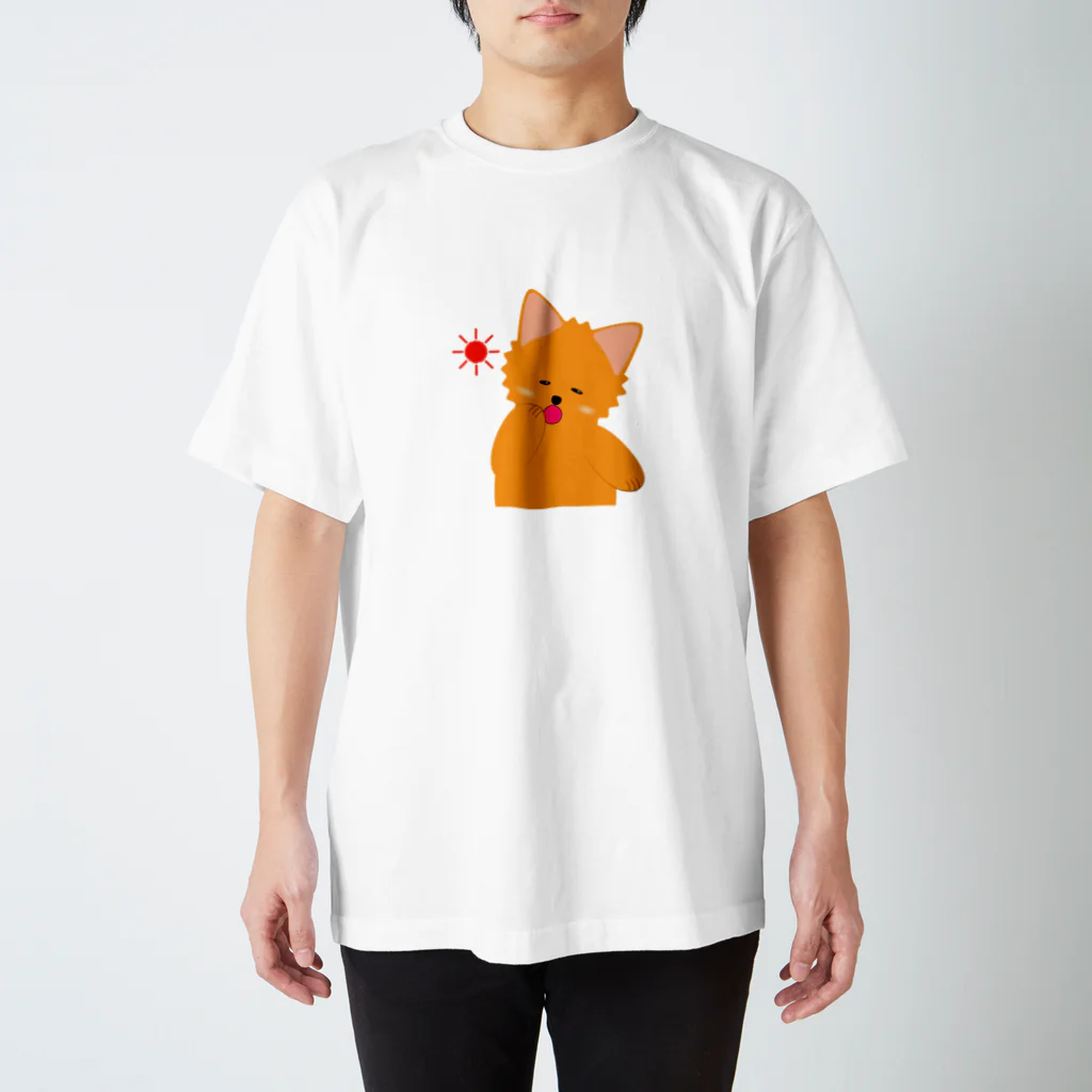 ポメラニアンのポメリンのポメラニアンのポメリン-早起き- スタンダードTシャツ