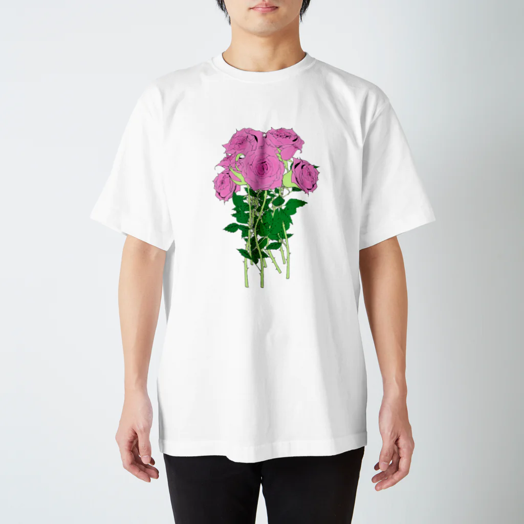 R☆worldの薔薇 Regular Fit T-Shirt