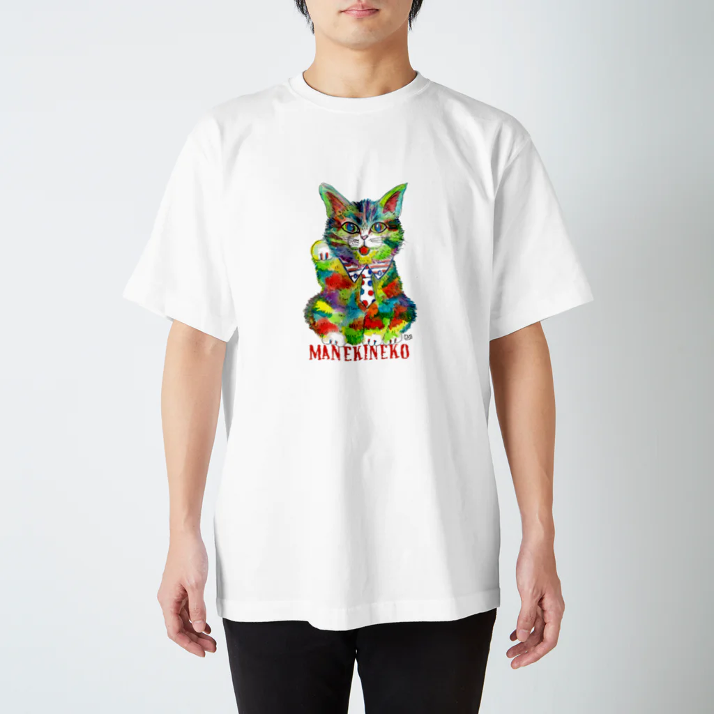 NobigaoのMANEKINEKO スタンダードTシャツ