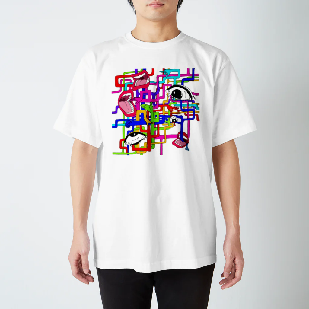 てんぱの繧ｪ繧ｷ繝｣繝ｬ縺上ｓ スタンダードTシャツ