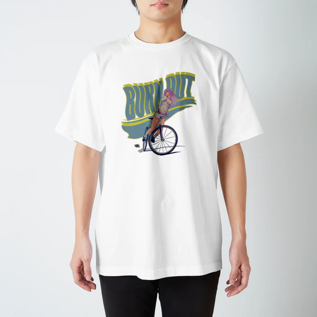 nidan-illustrationの"BURN OUT" Regular Fit T-Shirt