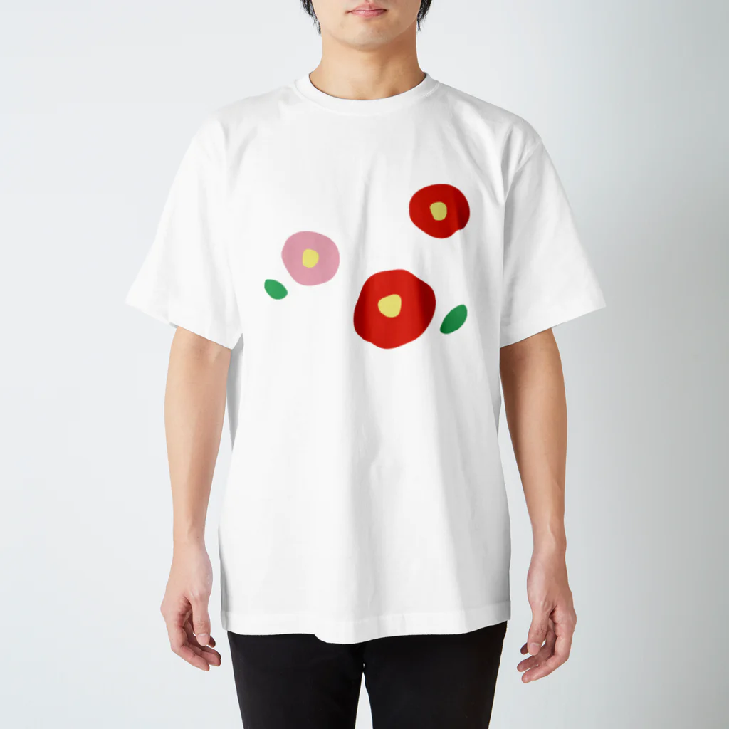 kozukuzukzの椿（赤/白/ピンク） Regular Fit T-Shirt