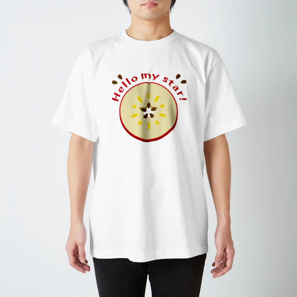 イラスト MONYAAT のCT105 輪切りのリンゴ スタンダードTシャツ