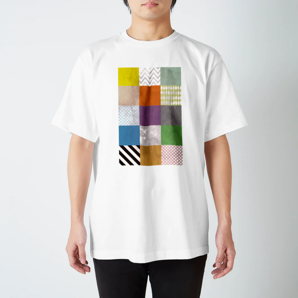 然屋【zen-ya】のカラフルタイル Regular Fit T-Shirt