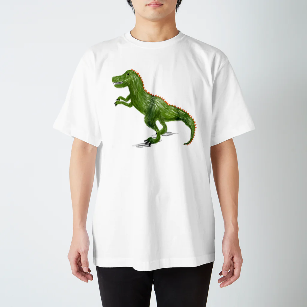 Kanako Okamotoの「ティラノサウルス」イラスト恐竜Tシャツ Regular Fit T-Shirt