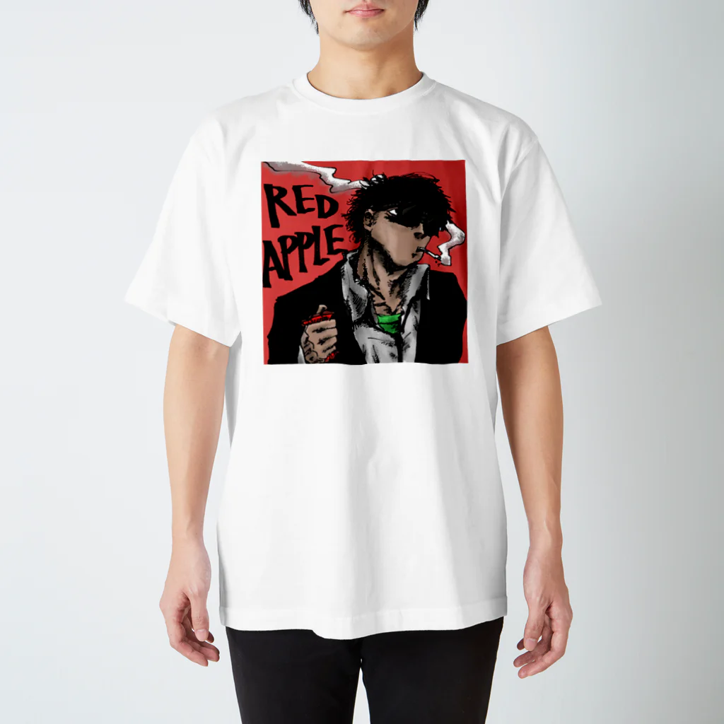 さよならうみかわのRED APPLE Regular Fit T-Shirt