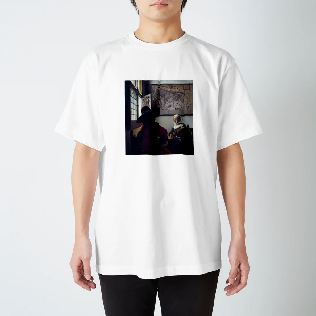 art-standard（アートスタンダード）のフェルメール / 『兵士と笑う女』1658年 スタンダードTシャツ