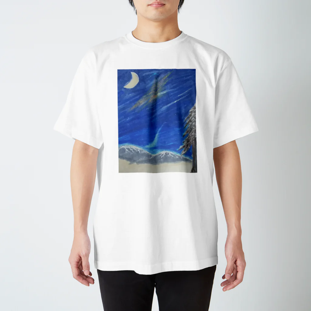 夢弦堂 へるにんの真冬の夜空 スタンダードTシャツ