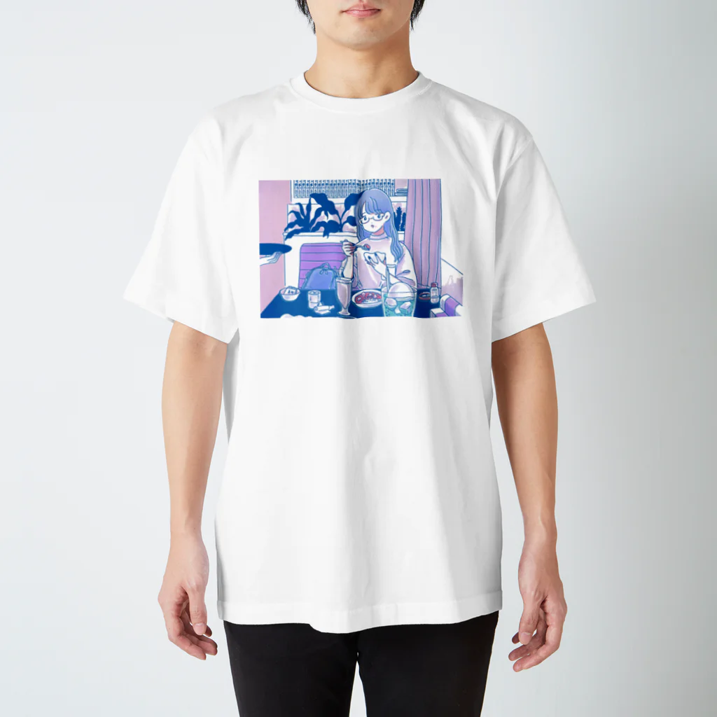 もももも桃もももももものてきとうたべたべちゃん スタンダードTシャツ