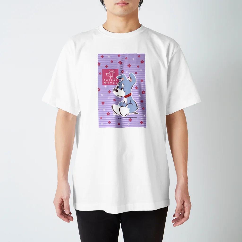 obosa_DENS/SABEAR_shop ＠SUZURIのおすわりマオちゃん_ウエア スタンダードTシャツ