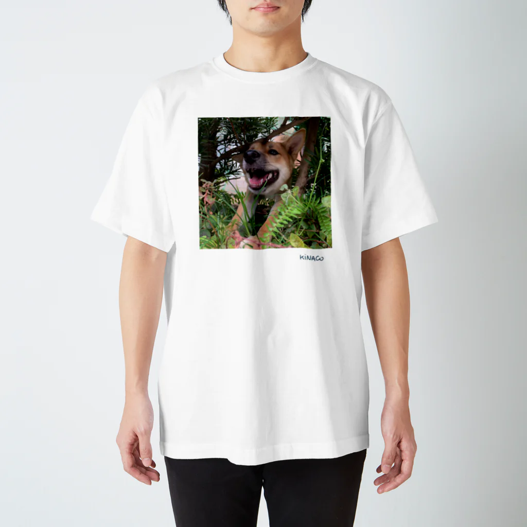 🥱のとびだす犬 ロゴ入り Regular Fit T-Shirt