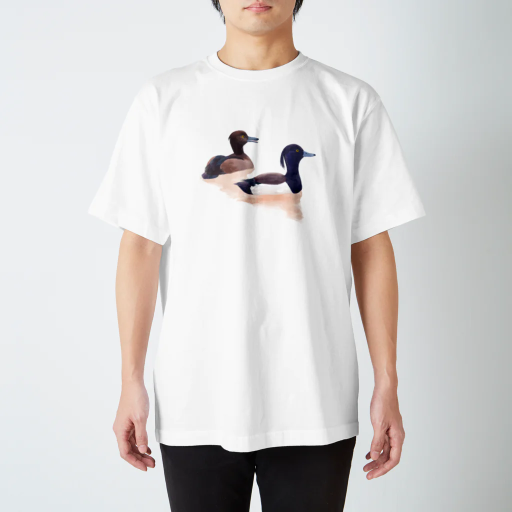 piro piro piccoloのキンクロハジロ Regular Fit T-Shirt