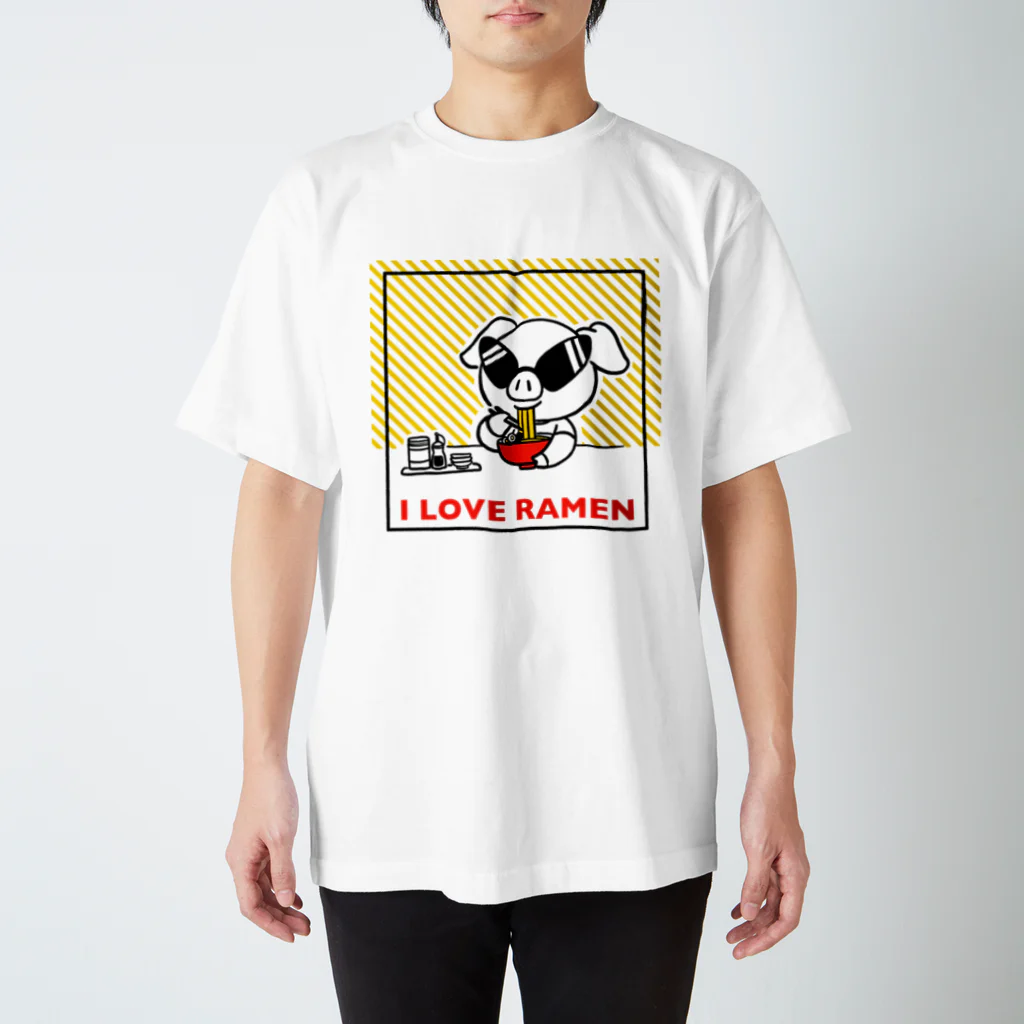 どんたく今池本店　ウェブグッズのI LOVE RAMEN スタンダードTシャツ