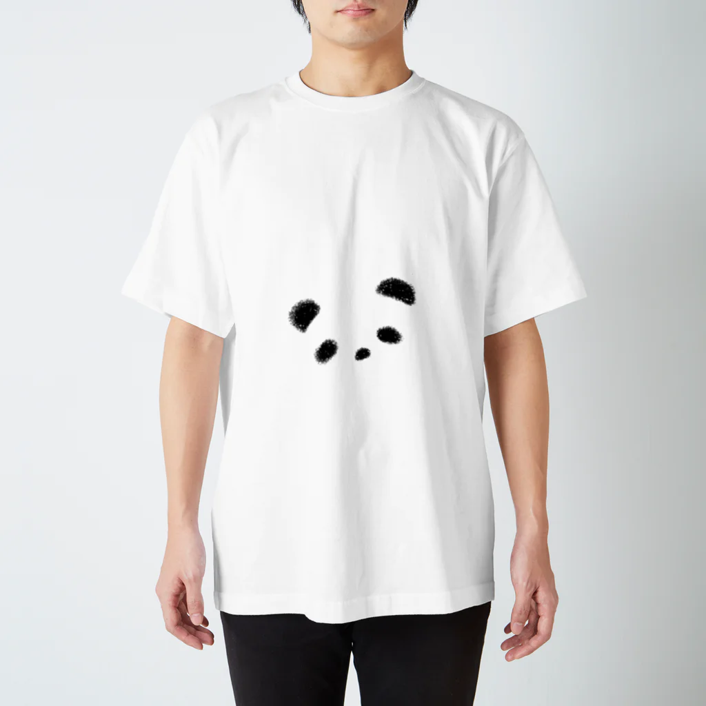 田中ザビエル世界のどうぶつの【SUZURI限定】FACE PANDA DA DA ECO Regular Fit T-Shirt