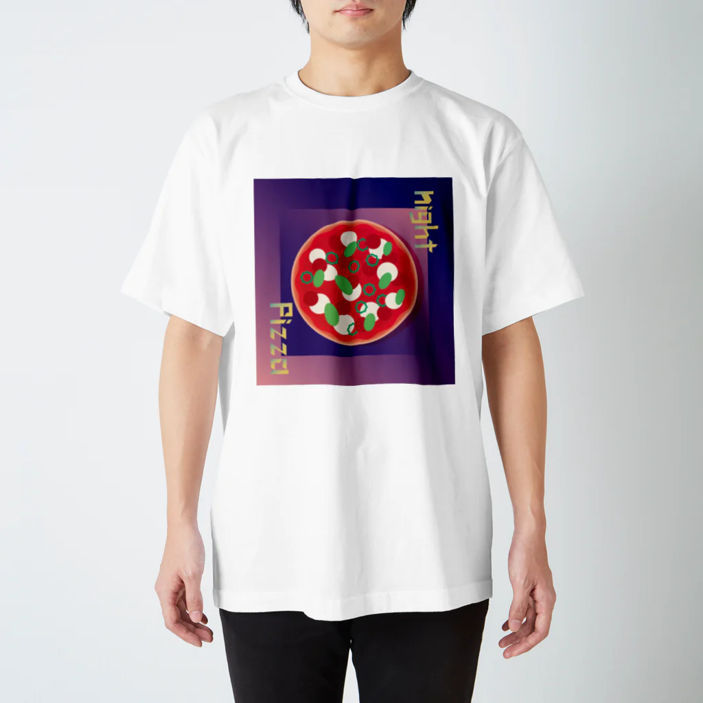 ほりほりほりほりの夜ピザ Regular Fit T-Shirt