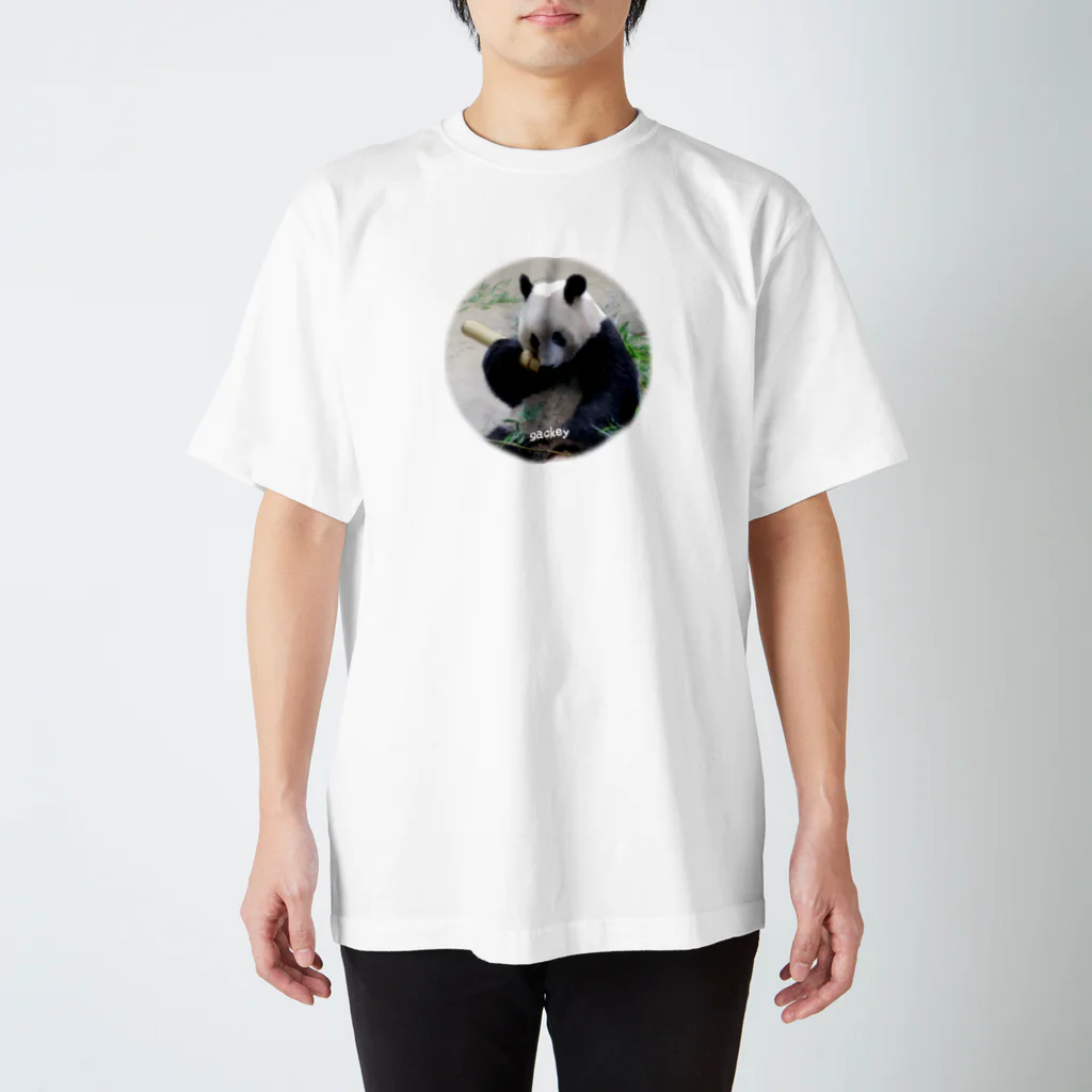 gackeyのもしもし PANDA スタンダードTシャツ