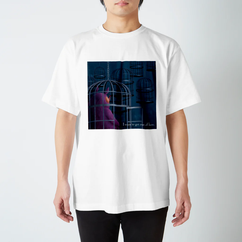 f-monの鳥籠の中のモンスターA スタンダードTシャツ