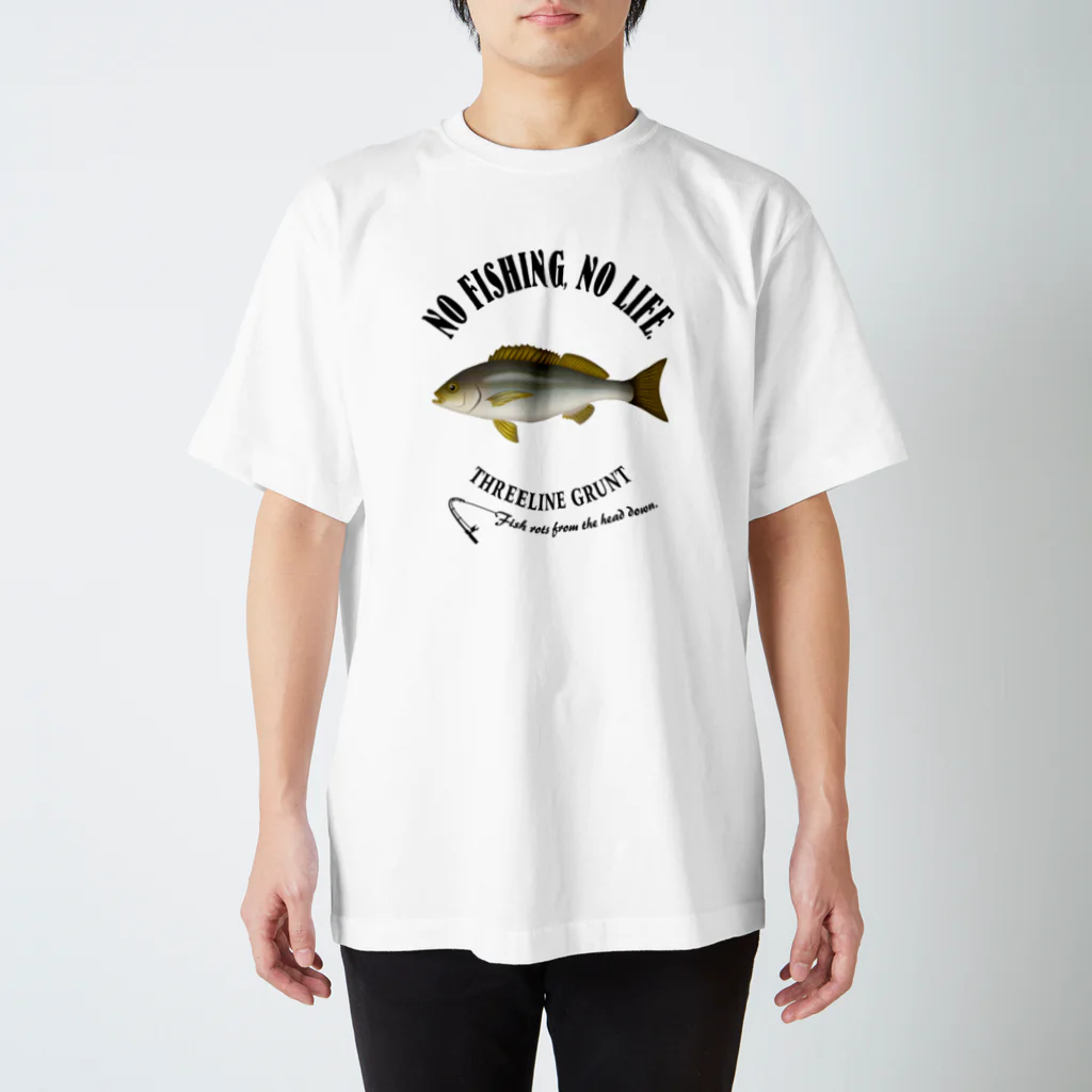 猫と釣り人のISAKI_EB_2CW スタンダードTシャツ