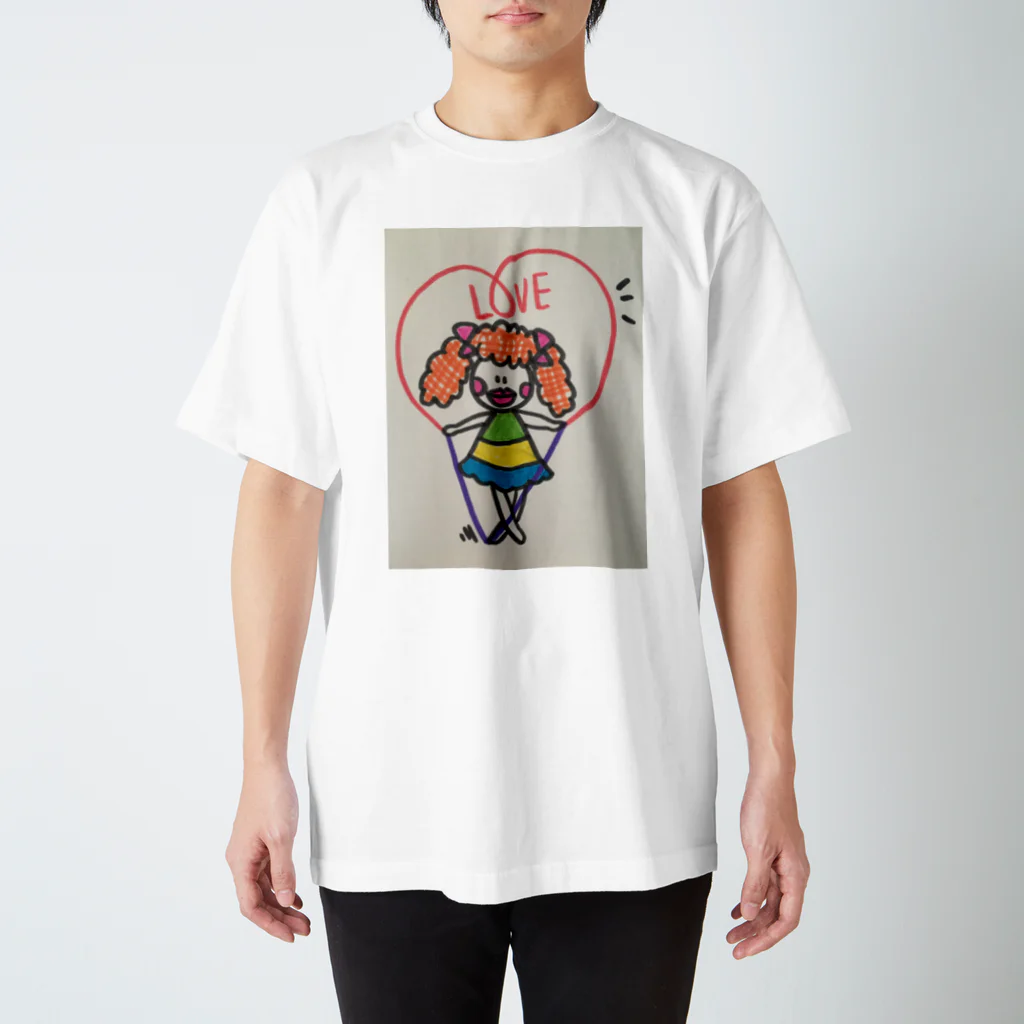 青い鳥のLOVE nawatobi Regular Fit T-Shirt