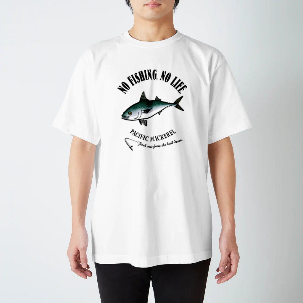 猫と釣り人のMASABA_EB_1CW スタンダードTシャツ