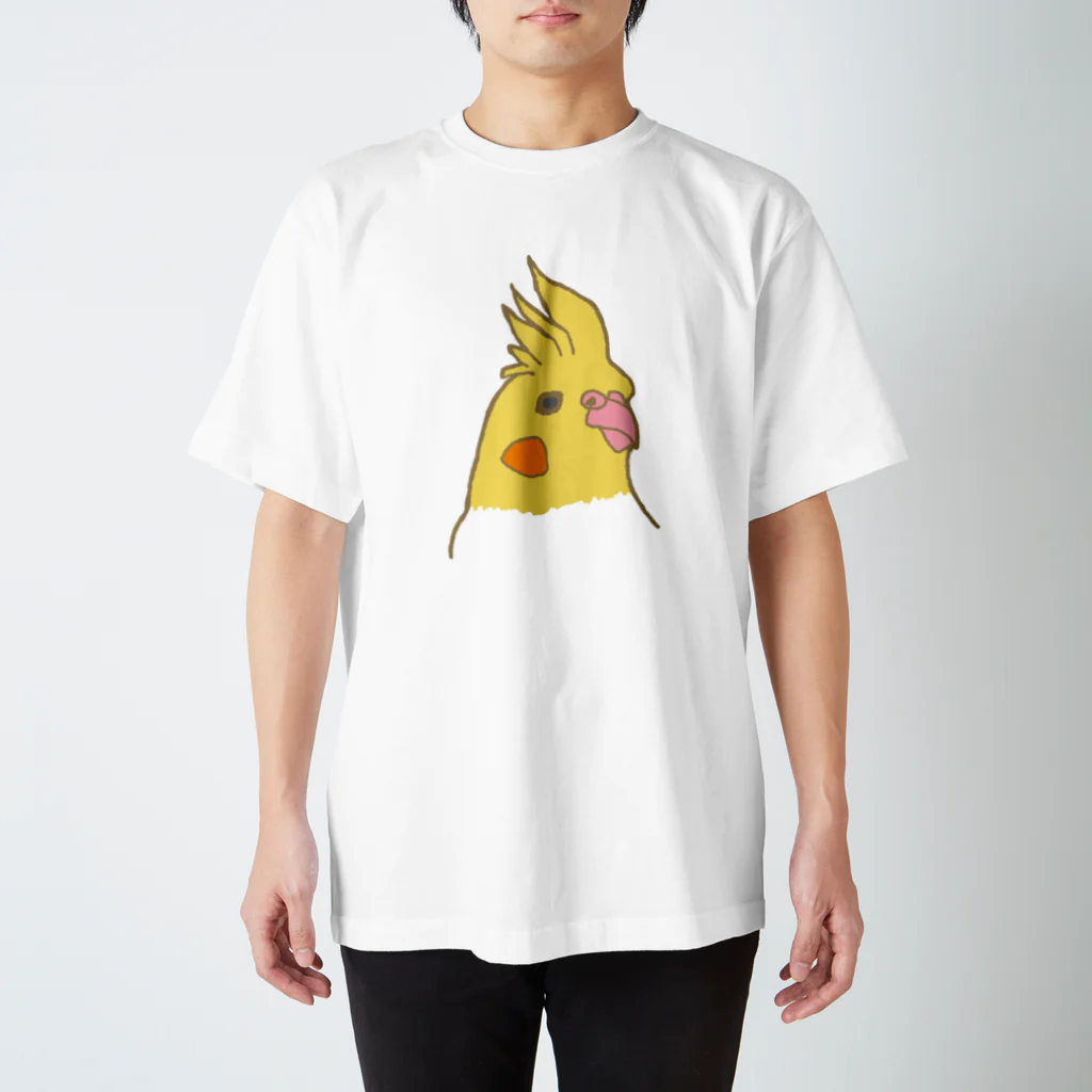 lemole スズリ店のオカメインコ スタンダードTシャツ