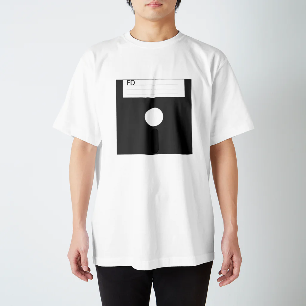 HBridge Storeのクールな懐かしフロッピーディスク スタンダードTシャツ