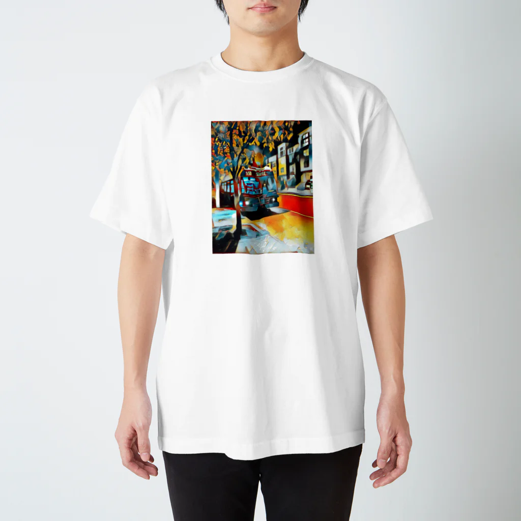 e-kittyのThe Bus to Seattle Regular Fit T-Shirt