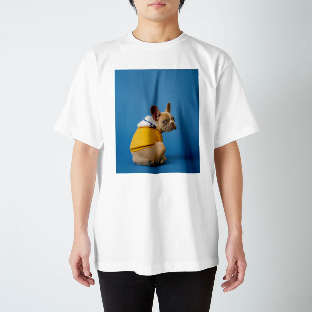 シロクマ屋の絵になる犬(見返り) Regular Fit T-Shirt