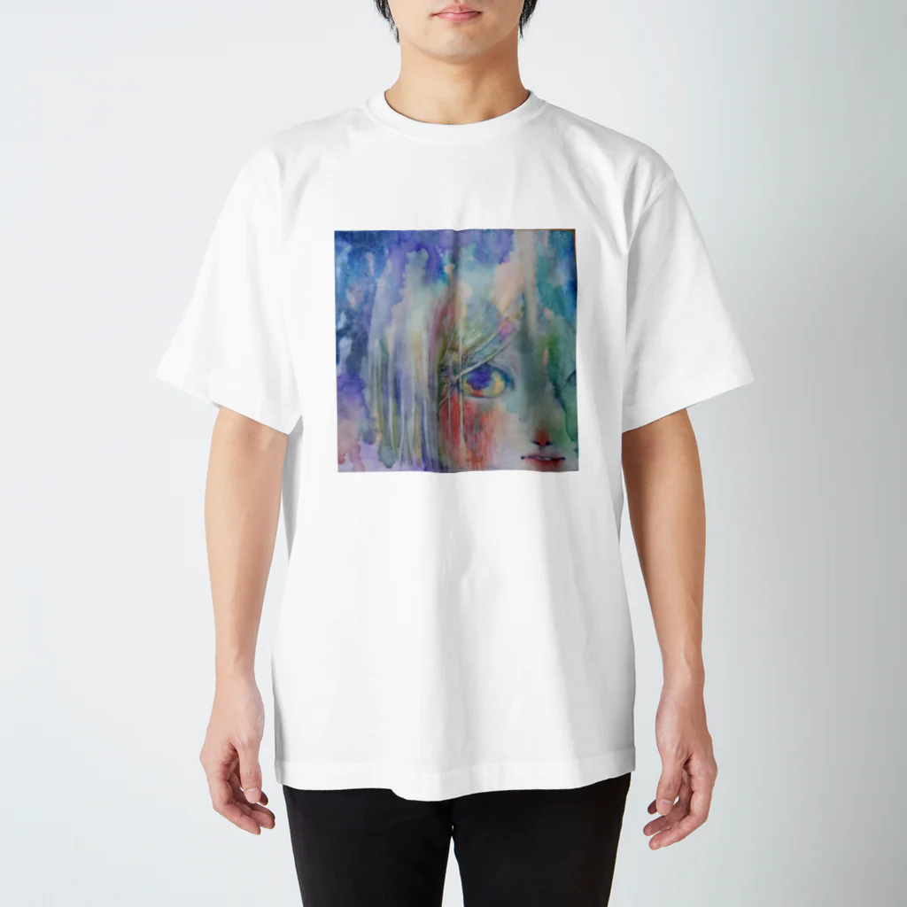 39 近未来の青の火 Regular Fit T-Shirt